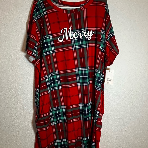 Joyspun Intimates & Sleepwear Joyspun Brand Size 2x Plaid Pj Gown